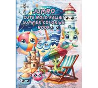 JUMBO Cute Bold Kawaii Summer Coloring Book