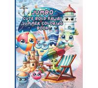JUMBO Cute Bold Kawaii Summer Coloring Book