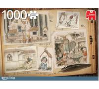 Jumbo- Dancing The Night Away-500 Piece Falcon de Luxe Rompecabezas, Multicolor
