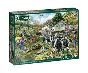 Jumbo- Falcon de Luxe-Another Day on The Farm 1000 Piece Jigsaw Puzzle día en la Granja Rompecabezas Piezas, Multicolor (11283)