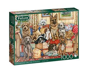 Jumbo- Falcon de Luxe-Gathering on The Couch 1000 Piece Jigsaw Puzzle Puzle Piezas, Multicolor (11293)