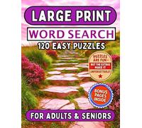 Jumbo Large-Print Word Search for Seniors: 120 Easy Puzzles + Solutions - One Puzzle Per Page