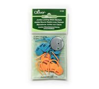 Clover Jumbo Locking Stitch Markers-12/Pkg
