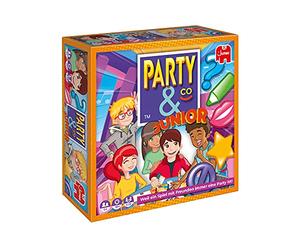 Jumbo - Party & Co. Junior - Juego de Mesa multiprueba, de 2 a 8 Jugadores, a Partir de 8 años, Juego en alemán