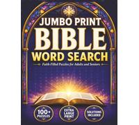 Jumbo Print Bible Word Search: Faith-Filled Puzzles for Adults and Seniors | Huge 20+ PT Print for Low Vision Needs | An Uplifting Way To Engage in ... (Extra Large Print Word Search Puzzle Books)