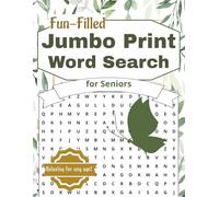 Jumbo Print Word Search for Seniors: Relaxing puzzle book with solutions featuring themes such as hobbies, holidays, seasons and more for teens, ... Print Word Search for Adults and Seniors)