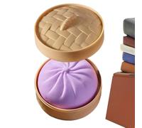 Jumbo Rainbow Dumpling Stress Ball For Kids & Adults, Giant Dumpling Squishy | Cute Relief Fidget Toy, Soft Squeeze Dough For Adults