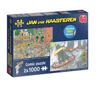 Jumbo Spiele 1110100037 Jan Van Haasteren Der Käsemarkt + Die Segelregatta 2x100