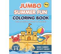 Jumbo Summer Fun Coloring Book for Toddlers: Big Simple Beach, Animal & Ice Cream Pictures for Ages 2-5 | Easy Bold Summer Coloring Pages with Fun ... Books' Holiday Coloring Book Series for Kids)