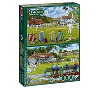 Jumbo- The Village Sporting Greens Trevor Rompecabezas, Multicolor, 2X 68x49cm (James Galt 11309)
