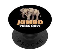 Jumbo Vibes Only Elephant PopSockets PopGrip Adhesivo
