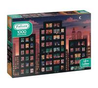 Jumbo- Vida en Bloqueo Falcon Contemporary Rompecabezas, Multicolor (11357)