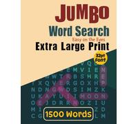 Jumbo Word Search Extra Large Print: Relaxing, Easy to Read, Big font Word Find Puzzles for adults, seniors and elderly