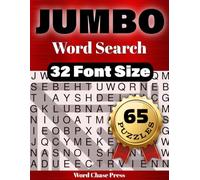 JUMBO Word Search: Extra Large Print Word Search Puzzle Book for Adults and Seniors - 65 Relaxing Puzzles with 32-Point Font and Full-Page Solutions