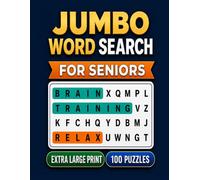 Jumbo Word Search for Seniors: 100 Extra Large Print Puzzles | Relaxation & Brain Training