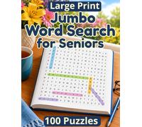 Jumbo Word Search for Seniors: 100 Large Print Puzzles in Bold 30-Point Font: Easy, Relaxing Word Search Book for Adults - Big 8.5 x 11 Pages, One ... 100 Large-Print Puzzles with 21 Words Each)