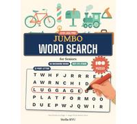 Jumbo Word Search for Seniors: 32-Point Extra Large Print: 100 Easy-to-See Puzzles for Older Adults - Bigger Than 30-Point, No Backwards Words, with Large-Print Answer Keys (The Nostalgic Series)