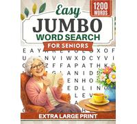 Jumbo Word Search for Seniors: Easy Large Print Puzzles with 100 Relaxing Brain Games | Big Font, Low Difficulty, Memory Boosting Fun