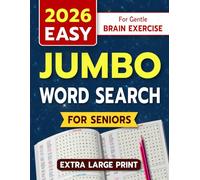 Jumbo Word Search for Seniors (Extra Large Print): Easy Word Search Puzzles for Relaxing, Fun & Stress-Free Brain Exercise