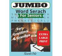 Jumbo Word Search for Seniors: Extra Large Print, Grandma & Grandpa Word Search, Seniors Word Search| 8.5x11 inches, 156 Pages | 78+ Puzzles | Gift ... & Grandpa, Vacations, Holidays and Free Time