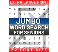 Jumbo Word Search for Seniors - Relaxing Puzzles in Large Print: 50 Themed Puzzles with Answers | Extra-Large 32pt Font for Easy Reading