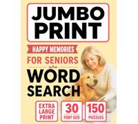 Jumbo Word Search for Seniors - Simple Joys: 30pt Large Print • Cheerful Memories & Relaxing Fun (Jumbo Comfort Series)
