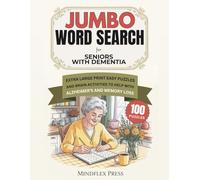 Jumbo Word Search for Seniors with Dementia: Extra Large Print Easy Puzzles and Brain Activities to Help with Alzheimer's and Memory Loss