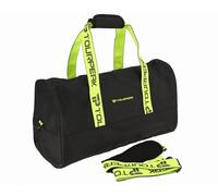 JUMI - Bolsa de Viaje Weekender TOURPEAK 29L, Gran Bolsa de Deporte o cabaña con Bandolera extraíble, 3 Compartimentos, Asas de Transporte, Negro, para Hombre y Mujer
