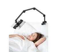 Jumkeet - Soporte ajustable giratorio de 360° con brazo estable, brazo plegable para iPhone Samsung Smartphone Series, iPad/Nintendo Switch/Kindle u otros dispositivos de 4,7 a 12,9"