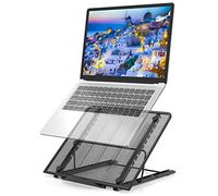 Jumkeet - Soporte para Ordenador portátil, ventilado, portátil, Soporte Ajustable, ergonómico y Ligero, Mesa de Cama Plegable para MacBook Air Pro, PC, iPad, Notebook, Tablet (11-15 Pulgadas)