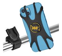 JUMKEET Soporte para teléfono de bicicleta, soporte universal de silicona para manillar de motocicleta compatible con teléfono 12 11 Pro Max/XR/XS/8/7/6/6 Plus, Samsung S20/S10/S9 (4 "-6.5")