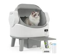 JUMMICO Arenero Autolimpiable para Gatos, Arenero Automático para Gatos Grandes hasta 10 kg, Eléctrico, con Protección y Eliminación de Olores, Ideal para Familias con Múltiples Gatos