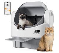 JUMMICO Arenero Gatos Autolimpiable Grande | 6 Sensores de Seguridad | Diseño XXL Semiabierto | Control App | Caja De Arena para Gatos Autolimpiable con Escalón | Funcionamiento Silencioso