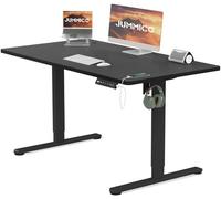 JUMMICO Escritorio eléctrico de Altura Ajustable con Puerto de Carga USB, Escritorio de Altura Ajustable, Escritorio ergonómico de 100 x 60 cm, Color Negro