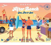 JumoGames After Beach - Juego de cartas bilingüe inglés y francés - Juego de ambiente en la playa y las vacaciones - entre amigos y familiares - 7 años y más - 2 a 8 jugadores