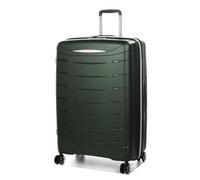 JUMP Maleta con 4 ruedas extensible FURANO, caqui, Jumbo 77x50x31/35 cm, Maleta extensible