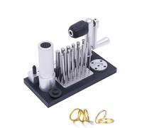 Jump Ring Maker, herramienta for hacer joyas con 20 mandriles de 0,1 a 0,47 pulgadas, máquina de trefilado de alambre de manivela manual de acero inoxidable for fabricantes de joyas