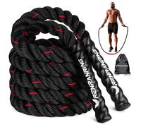 Jump Rope, 3LB Weighted Jump Rope for Fitness, 9.8ft Heavy Jumping Ropes for Exercise, Adult Workout Rope for Men & Women Improve Strength, Skipping Rope for Gym Training, Home Workout