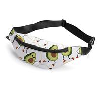 Jump Rope Avocado Hug Me Bulldog Fanny Pack, riñonera Deportiva para niños y Adultos para Hombres y Mujeres