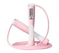 Jump Rope Fitness Trainer - Cord ajustable con diseño integrado, mango de textura ergonómica, diseño de agarre sin deslizar, acero Core PVC recubierto Cable, para entrenamiento de gimnasio y hogar