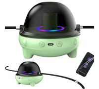 Jump Rope Machine, Smart Fitness Trainer, Wireless Skipping Tool, Intelligent Music Counter, Remote-Controlled, 10-Speed Adjustment, for Home Gym Workouts, 5.12x5.12x3.74 inches