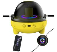 Jump Rope Machine, Smart Wireless Skipping Device, 10-Speed Digital Counter, Music Mode with Remote Control, Ideal for Home, Gym, Fitness & Cardio Workout, 5.12x5.12x3.74 inches