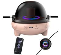 Jump Rope Machine, Smart Wireless Skipping Device, 10-Speed Digital Counter, Music Mode with Remote Control, Ideal for Home, Gym, Fitness & Cardio Workout, 5.12x5.12x3.74 inches