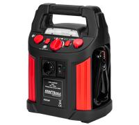 Jump Starter 1500A Booster Compresor Inversor 230V Powerbank Auto LED 12V