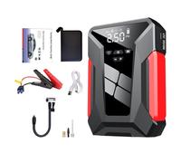 Jump Starter, Car Battery Booster, Portable Tire Inflator, Multi-Function Charging Station, Led Unexpected Lighting, Outdoor Roadside or Travel Use, 7.87x5.12x1.97 Inches,1 Piece