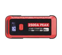 Jump Starter Power Bank, 2500A Corriente máxima IP66 Impermeable Portátil Car Jump Starter, (para Motor de Gasolina de 10.0L o Motor diésel), Arrancador de Coches de 12V con Linterna LED