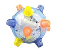 Jumping Activation Ball, Bouncing Dog Toy, Motion-Activated Interactive Rolling Pet Toy with Lights and Music for Fun Indoor or Outdoor Playing, 4.72x4.72 Inches PP Material