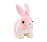 Jumping Bunny Plush - Electric Moving Rabbit Doll, Interactive Soft Figurine Decoration | lifelyke Action Mechanism, coziy Fabric Construction, Adorable Display Toy for Children Room Desk Shelf Home