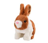 Jumping Bunny Plush - Electric Moving Rabbit Doll, Interactive Soft Figurine Decoration | lifelyke Action Mechanism, coziy Fabric Construction, Adorable Display Toy for Children Room Desk Shelf Home