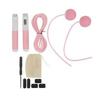 Jumping Rope with Smart Counter and Adjustable Weight, Cordless Skipping Rope with 2 Modes, Ergonomic Handles for Home Gym and Outdoor Fitness Training